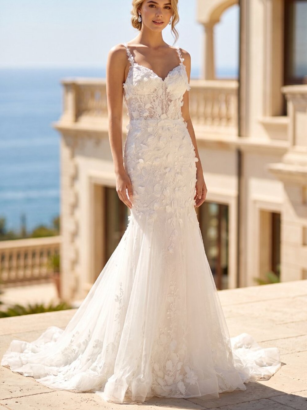 NEW MERMAID WEDDING DRESS. RECEPTION CEREMONY BEACH DESTINATION CHURCH BRIDAL